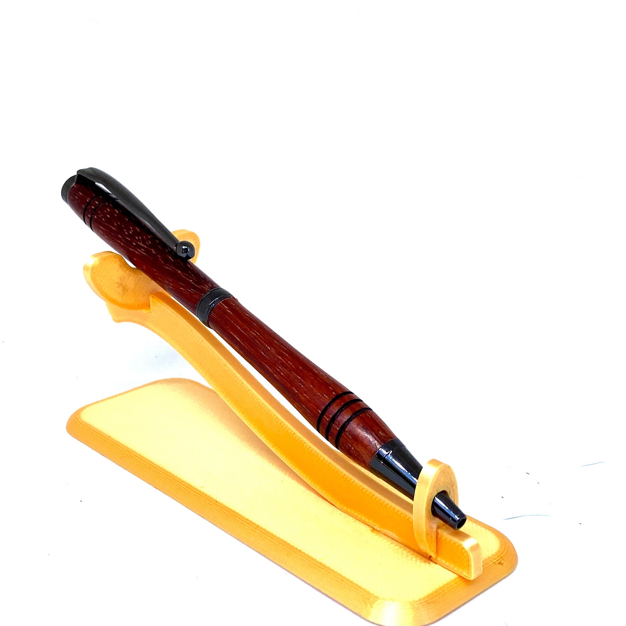 Stylo artisanal en bois de padouk, fait main