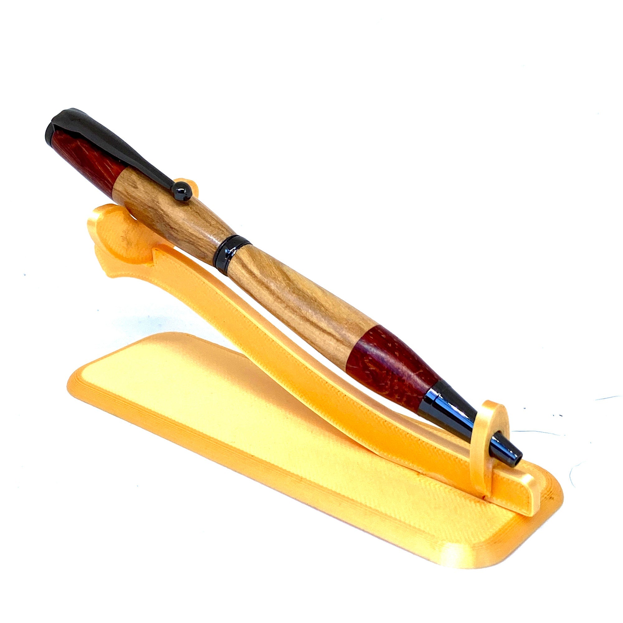 Stylo artisanal en bois de Padouk et olivier, fait main